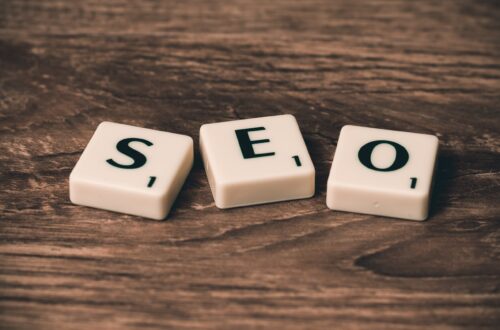 the word seo spelled out in scrabble numbers