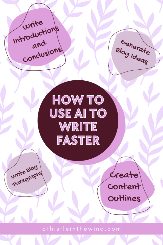 an infographic showing how to use ai to write faster
