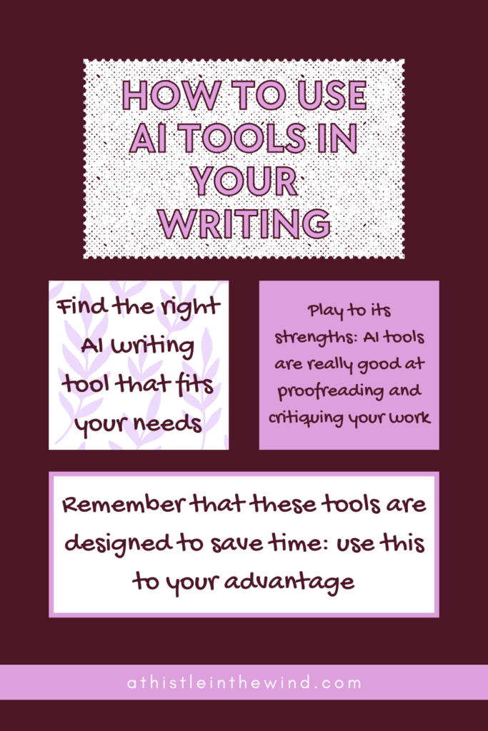 info graphic (corrected) showing how ai can help with writing