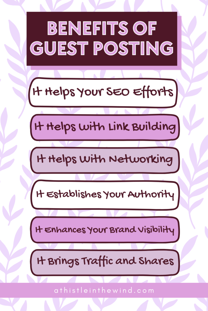 the benefits of guest posting